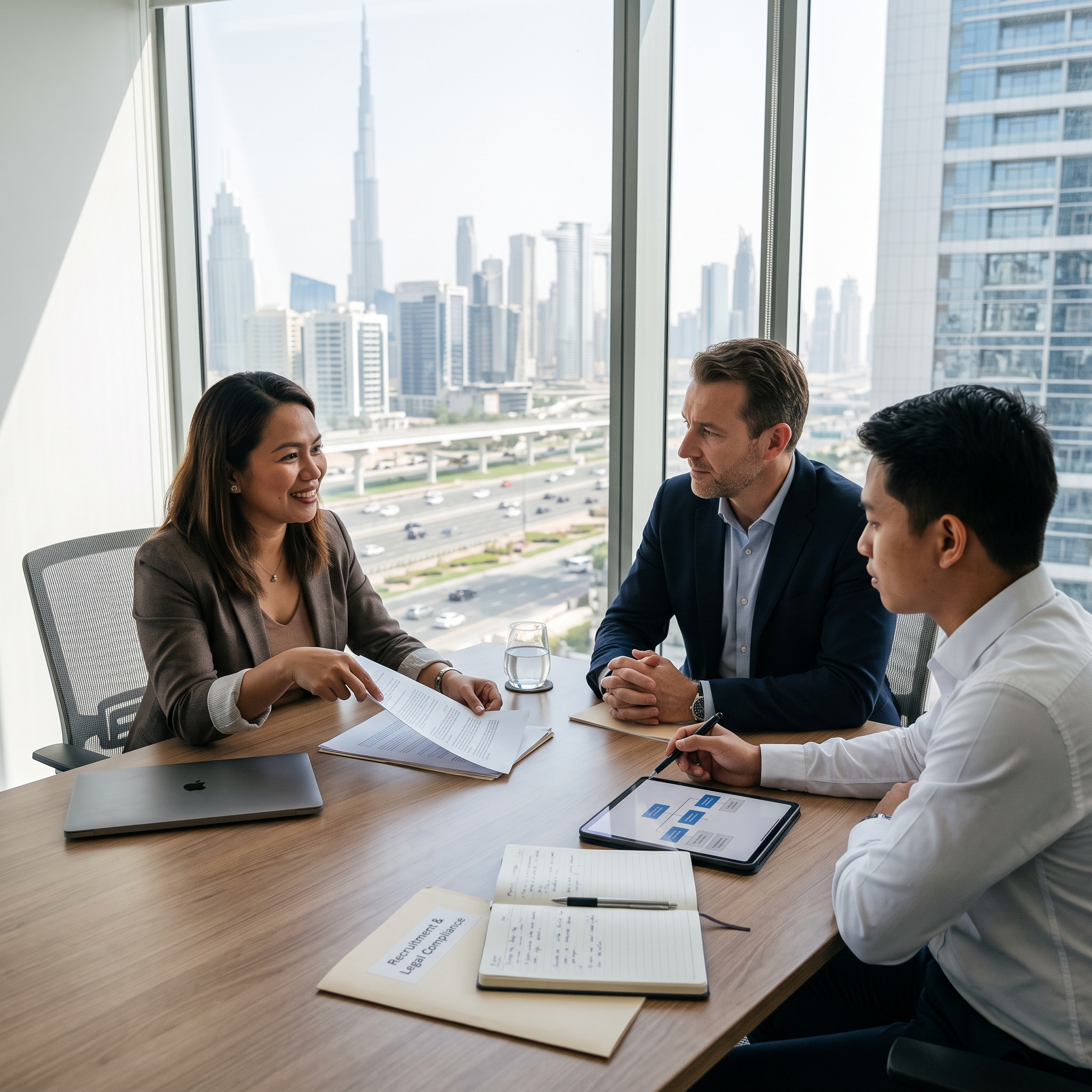 A photo that illustrates "How to Hire Filipinos from UAE to Europe: A Legal Guide"